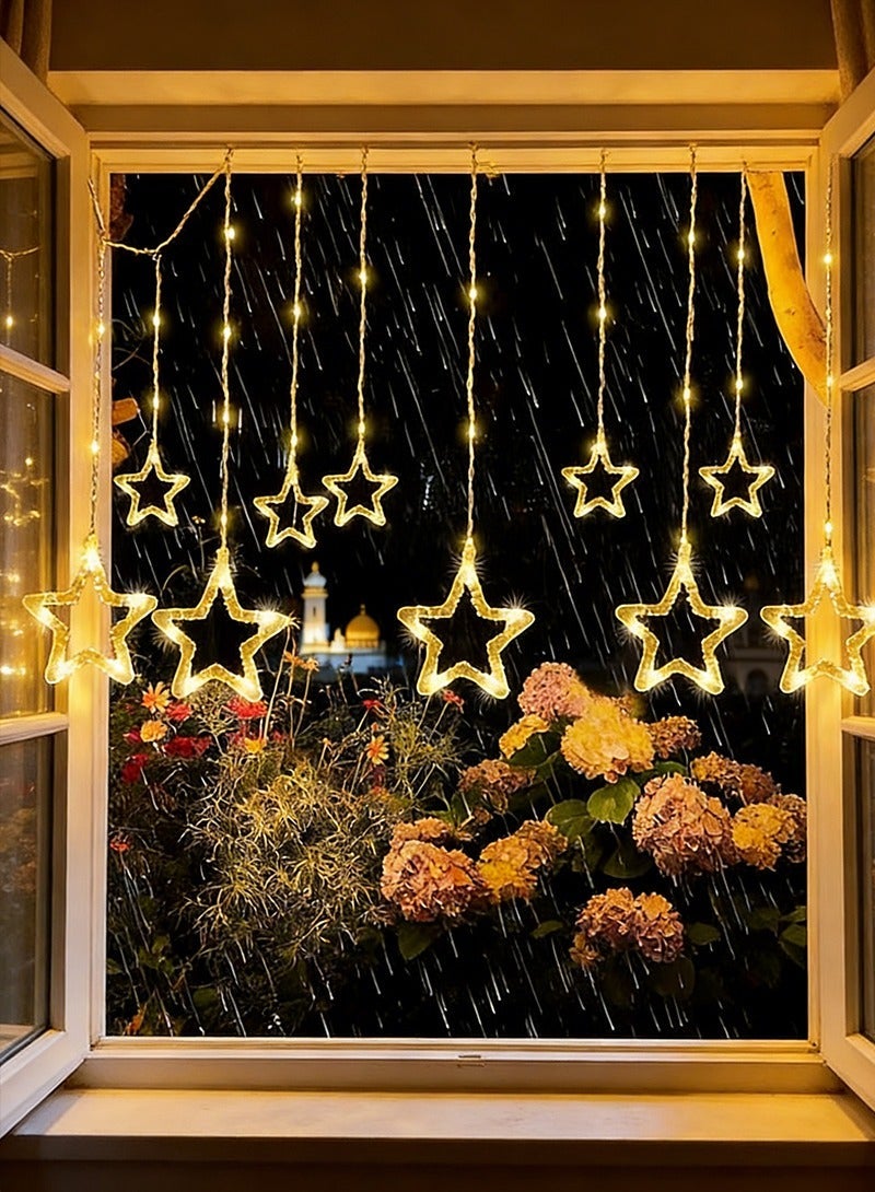Yoawllty Ramadan Lights, Ramadan Star Lights Decorations with Battery Case for Party, Bedroom and Wedding(Warm White) - Image 2